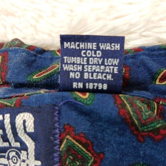 Vessels Graphic Casual Button Down Shirt Made in USA 100%Cotton Men's L. Vntg... - Picture 4 of 10